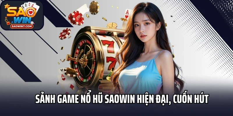 Sảnh game nổ hũ Saowin hiện đại, cuốn hút